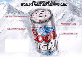Coors Light Launches ‘World's Most Refreshing Can'