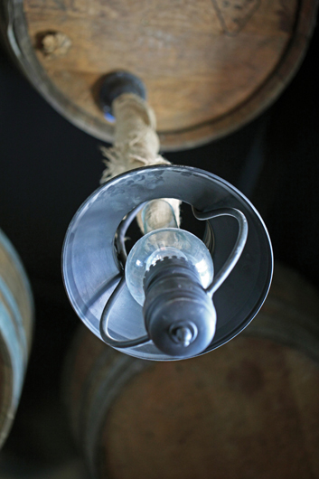 Casa Guinart Restaurant's Wine Barrel Ceiling Lamps_2