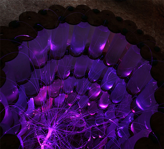 Upcycled Light Art – 17,388 Bottles with Color Changing Lights_2