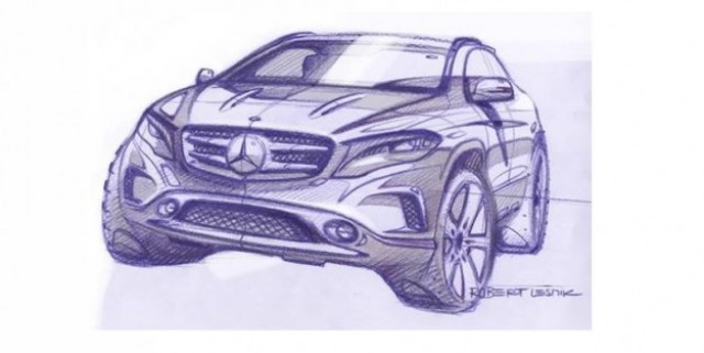Mercedes-Benz GLA-Class Design Sketches Teased