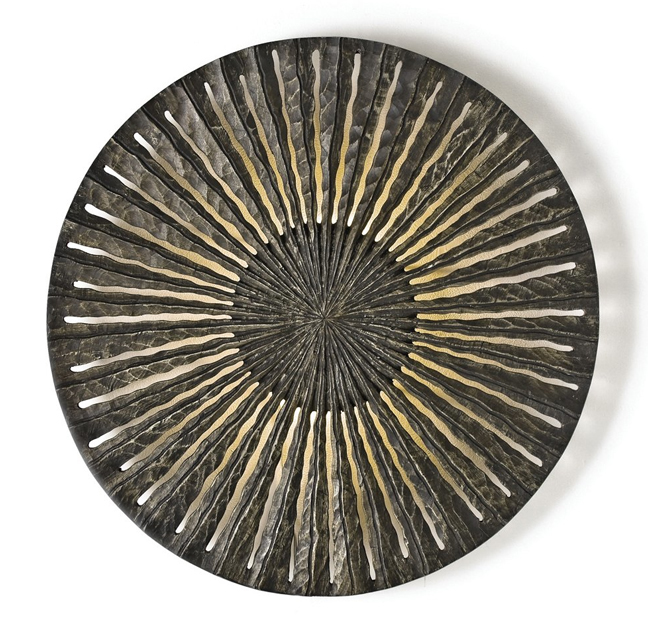 Ancient Battle Shield Design of The Clifton Carved Wood Sconce