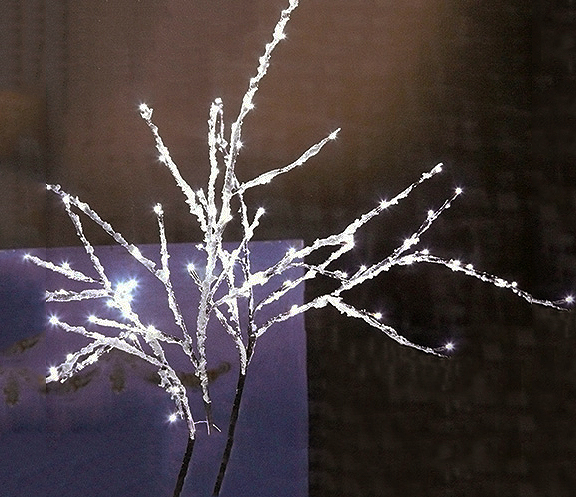 Roost's Snowy Lighted Branches: Holiday Sparkle