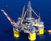 Heliport Lift Helps Offshore Oil Platform Manage Supplies