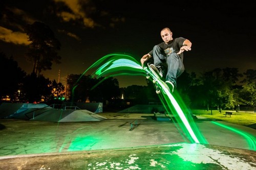 Third Kind LED Lights Adds Neon Glow to Skateboards