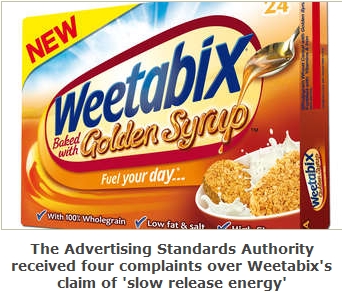 Weetabix TV Ad Banned on Energy Release Claims