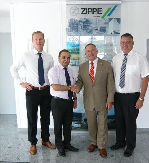 Founding of Zippe Glass Industries Pvt. Ltd., India