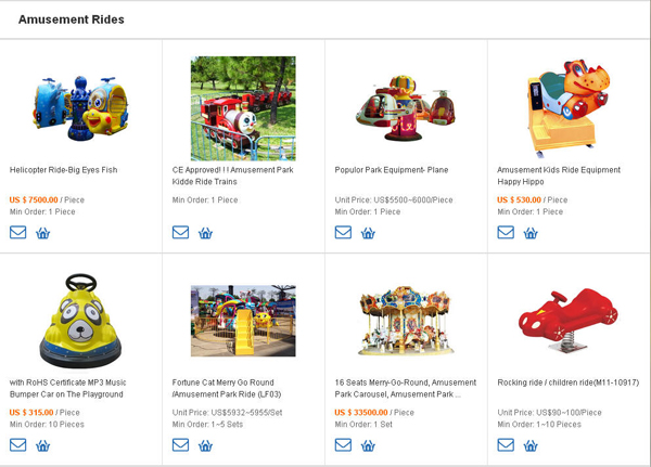 Shop for Experienced Amusement Equipment Suppliers in Outdoor Amusement