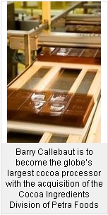 Barry Callebaut to Become Largest Cocoa Processor