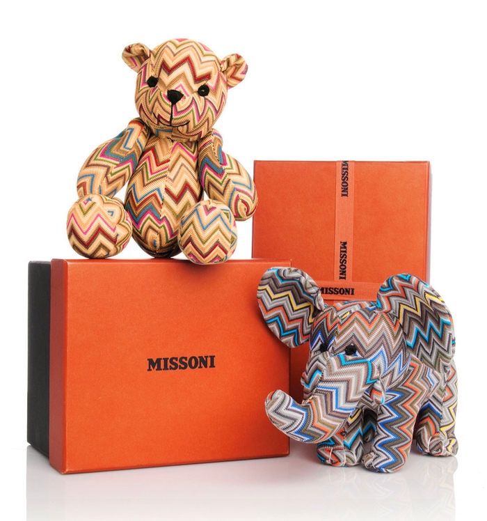 Missoni Designed Elephant and Bear to Benefit Orphanaid Africa