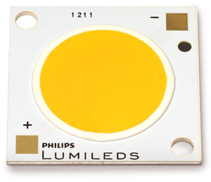 Lumileds’ COB LED Arrays Hit 10, 000lm at 100lm/W, Targeting CDM 70-100W Luminaire Equivalents
