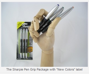 Sharpie Pen Grip in Purple, Orange, and Green_1