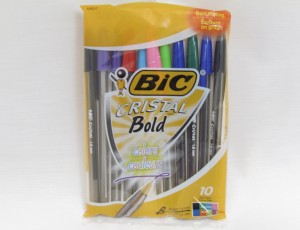 Bic Cristal Bold Colors 1.6mm Ballpoint Pens