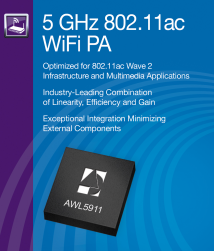 Anadigics Expands WiFi Infrastructure Portfolio with 4900-5900MHz Power Amplifier