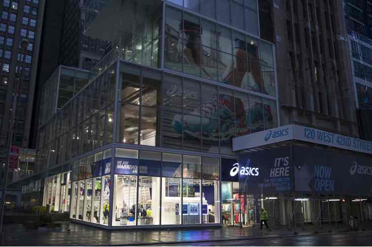 Asics Opens Times Square Store