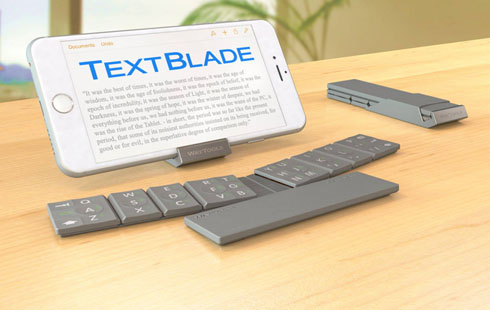 Portable Textblade Bluetooth Keyboard