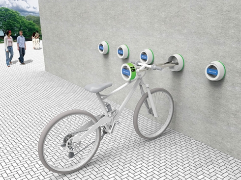 The Bicycle Lock on The Wall! The Concept Bike Racks_2