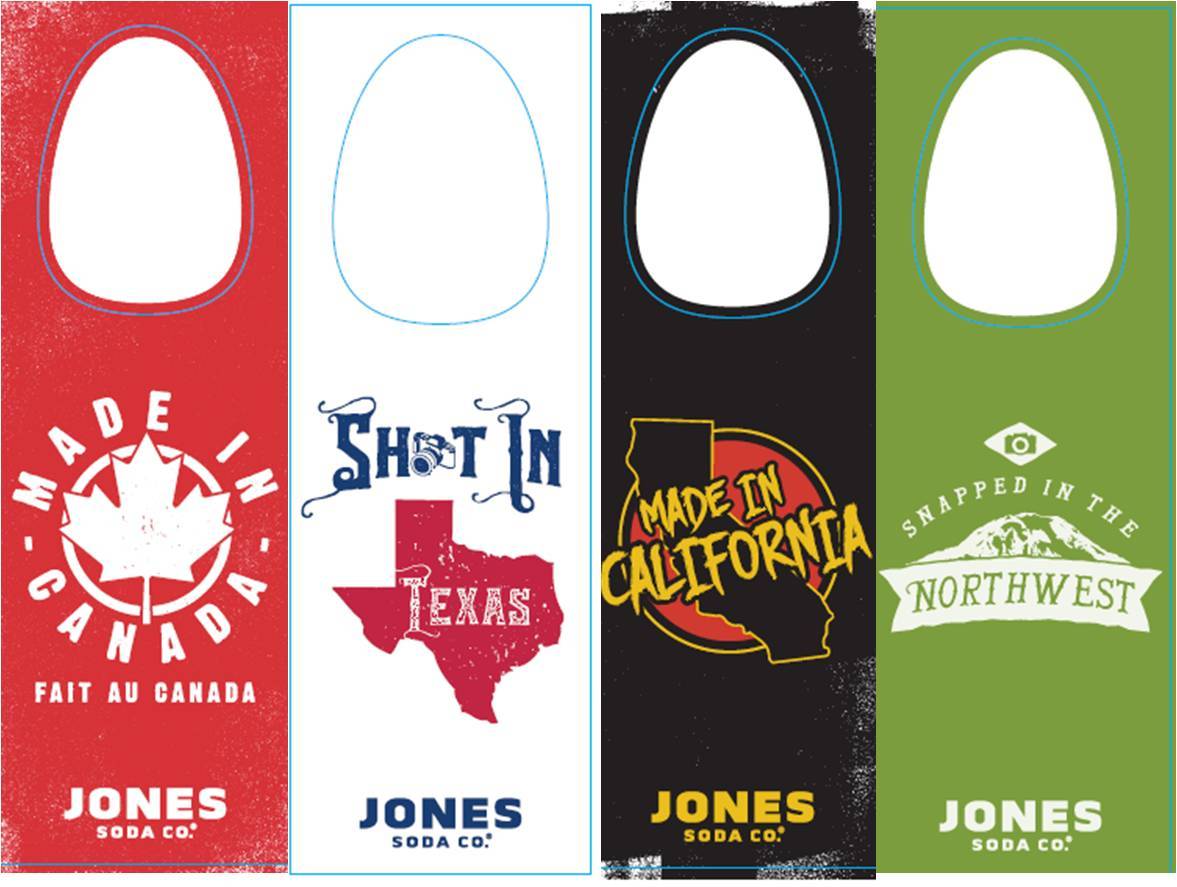 Jones Soda Expands Its Label Program in Canada, Texas, California and The Northwest