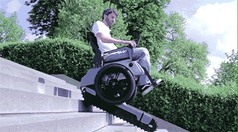 A Wheelchair Can Climb Stairs: Scalevo