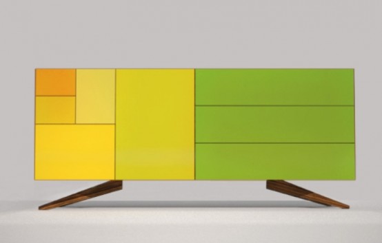 Minimalist Sideboard In Bright Colors Of Summer_1