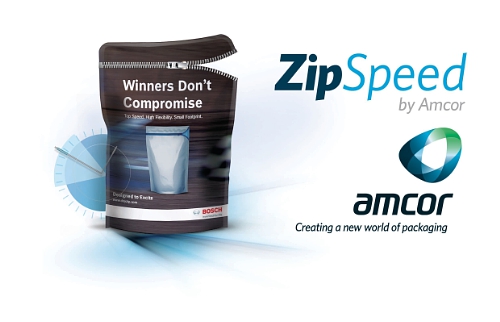 Amcor and Bosch Develop ZipSpeed Material for New Doy Zip Bagger