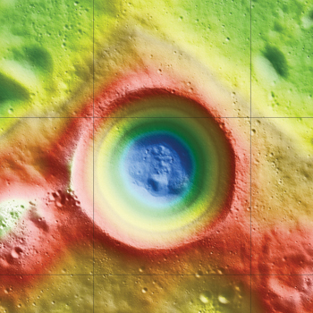 Laser Inspection Reveals Ice in Moon Crater_1
