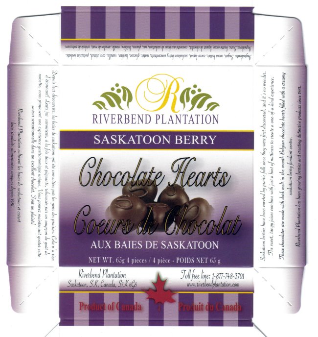 Riverbend Plantation Recalls Saskatoon Berry Chocolate Hearts in Canada
