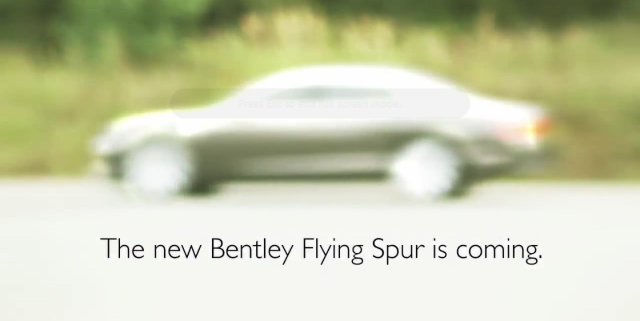 Bentley Flying Spur: Sneak Peek at Second-Gen Super-Luxury Four-Door
