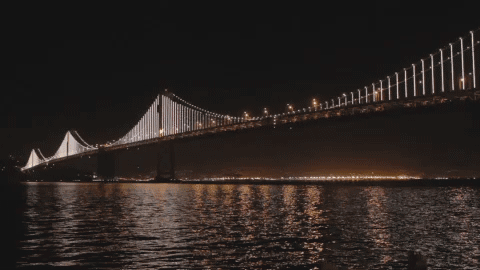 San Francisco's Bay Bridge Becomes World's Largest LED Light Sculpture