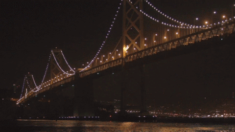 San Francisco's Bay Bridge Becomes World's Largest LED Light Sculpture_1