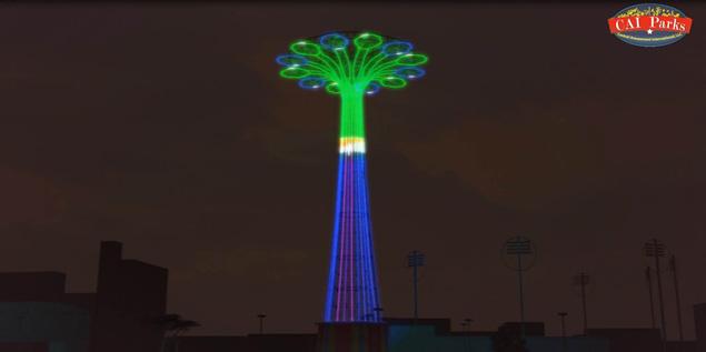 Coney Island, LED Light Project in Parachute Jump_1