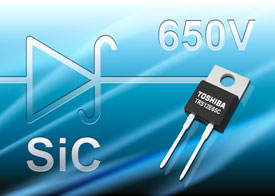 Toshiba Starts Volume Production of SiC Power Devices with 650v Schottky Barrier Diode