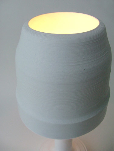 Recycled Paper Lamp Made From Cash Register Rolls