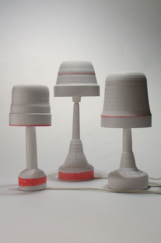 Recycled Paper Lamp Made From Cash Register Rolls_1
