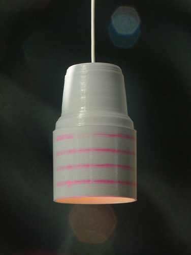 Recycled Paper Lamp Made From Cash Register Rolls_2