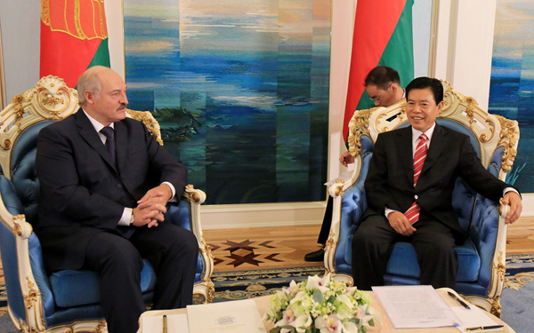 Belarusian President Alexander Lukashenko Meets with Zhong Shan, Special Envoy of Chinese President Xi Jinping