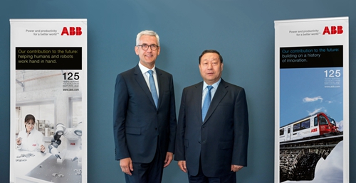 GEIDCO Chairman Liu Zhenya Met with ABB CEO and WBCSD President