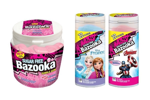 Bazooka Candy Introduces Sugar Free Bubble Gum in US