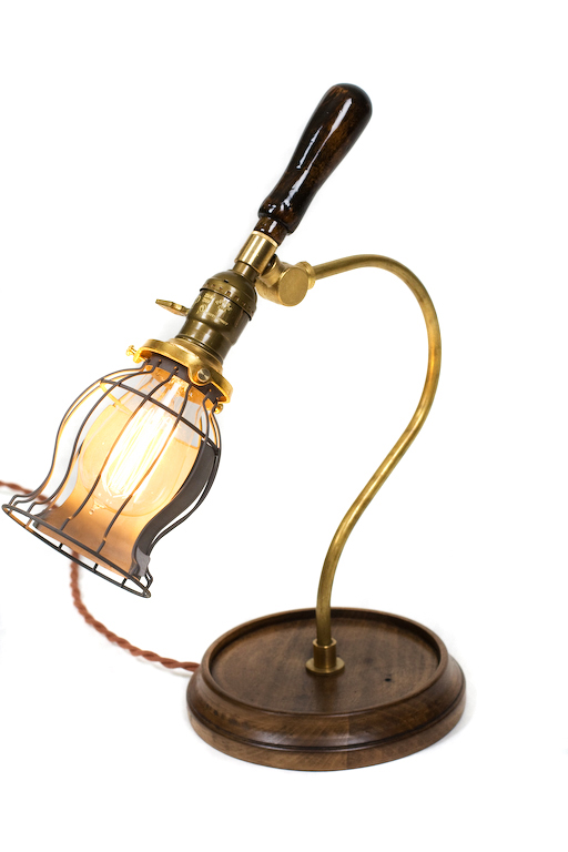 Handy Vintage Inspired Caged Workman Lamps
