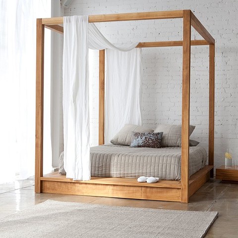 Solid Wood Canopy Beds