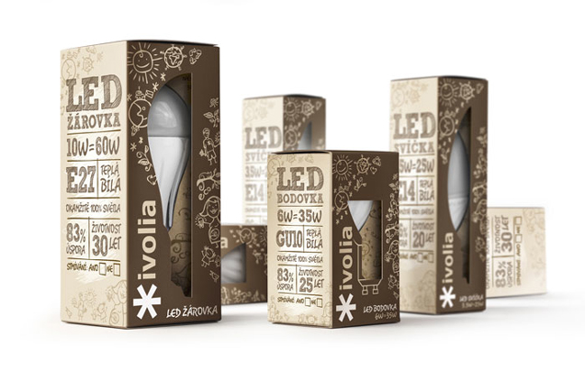Ivolia's Sustainable Light Bulb Packaging