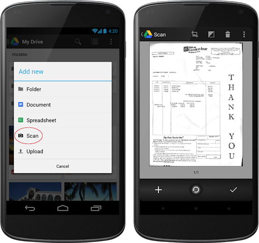 Google Drive Updates Android UI, Adds Document Scanning_1