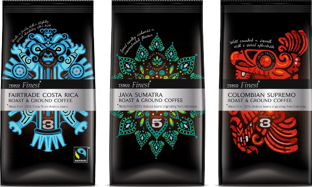 P&W Designs Tesco Finest Coffee Range_1