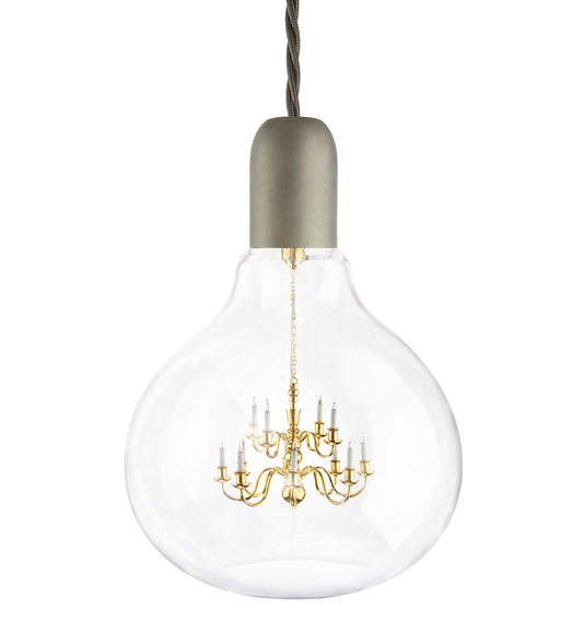 The King Edison Pendant Lamp: A Chandelier Inside a Light Bulb