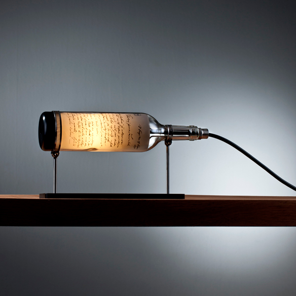 Recycled Wine Bottle Table Lamps