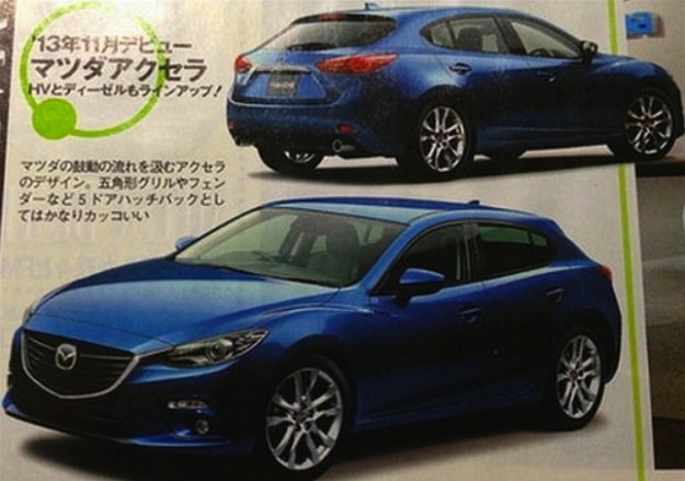 Mazda 3: Leaked Images Appear in Japanese Magazine_2