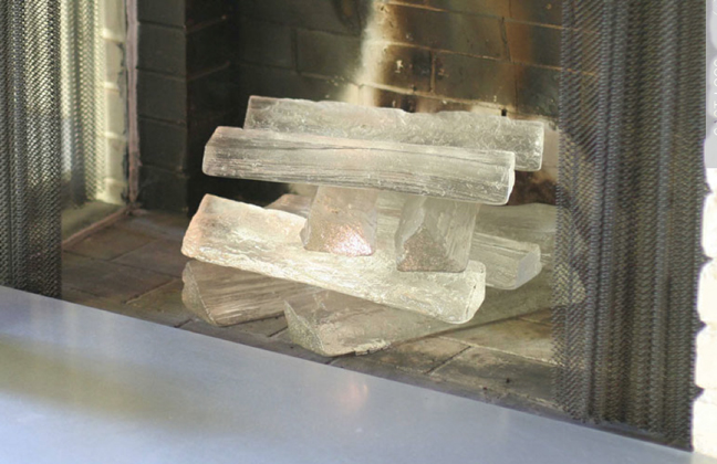 Glass Fireplace Logs