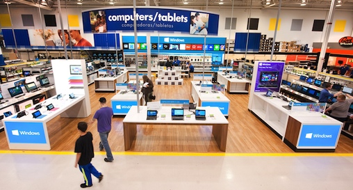 Microsoft Seizes Floor Space in Best Buy for Windows Mega Mini-Stores