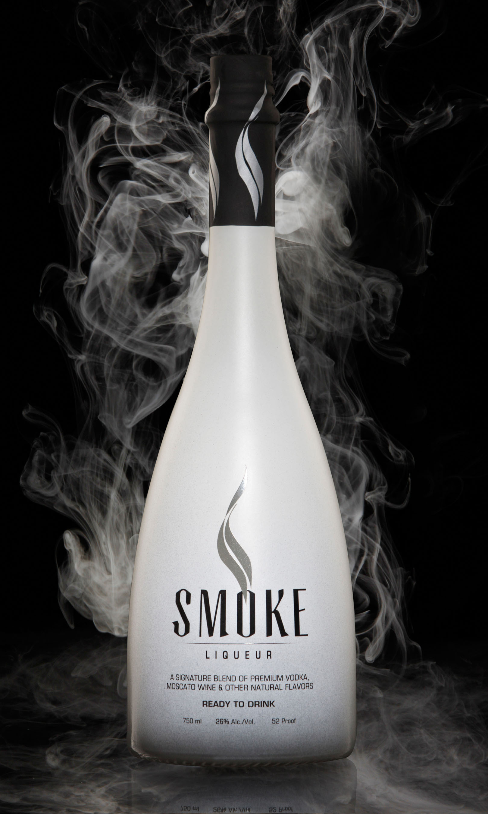 Frosted Glass Bottle Gives Rise to SMOKE Liqueur