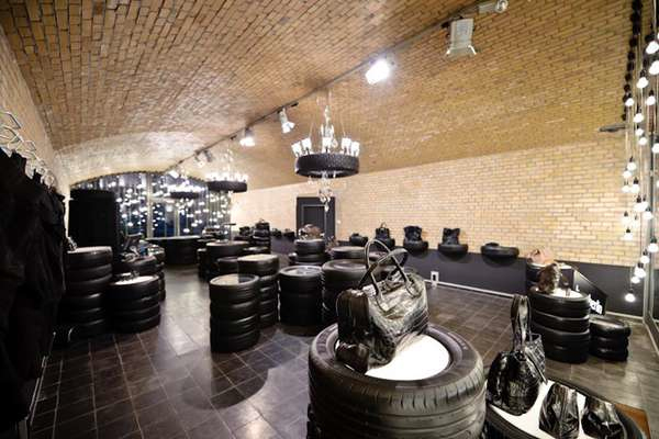 Berlin's Tire Chandelier Updates High End Boutique with Style_1