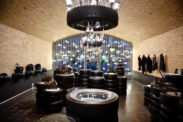 Berlin's Tire Chandelier Updates High End Boutique with Style_3